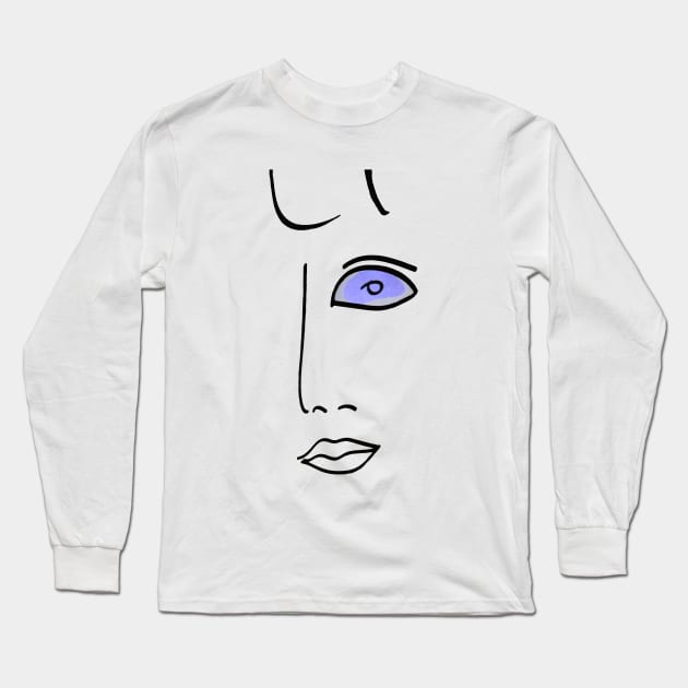 Beer Glass Eyes Long Sleeve T-Shirt by JonDelorme